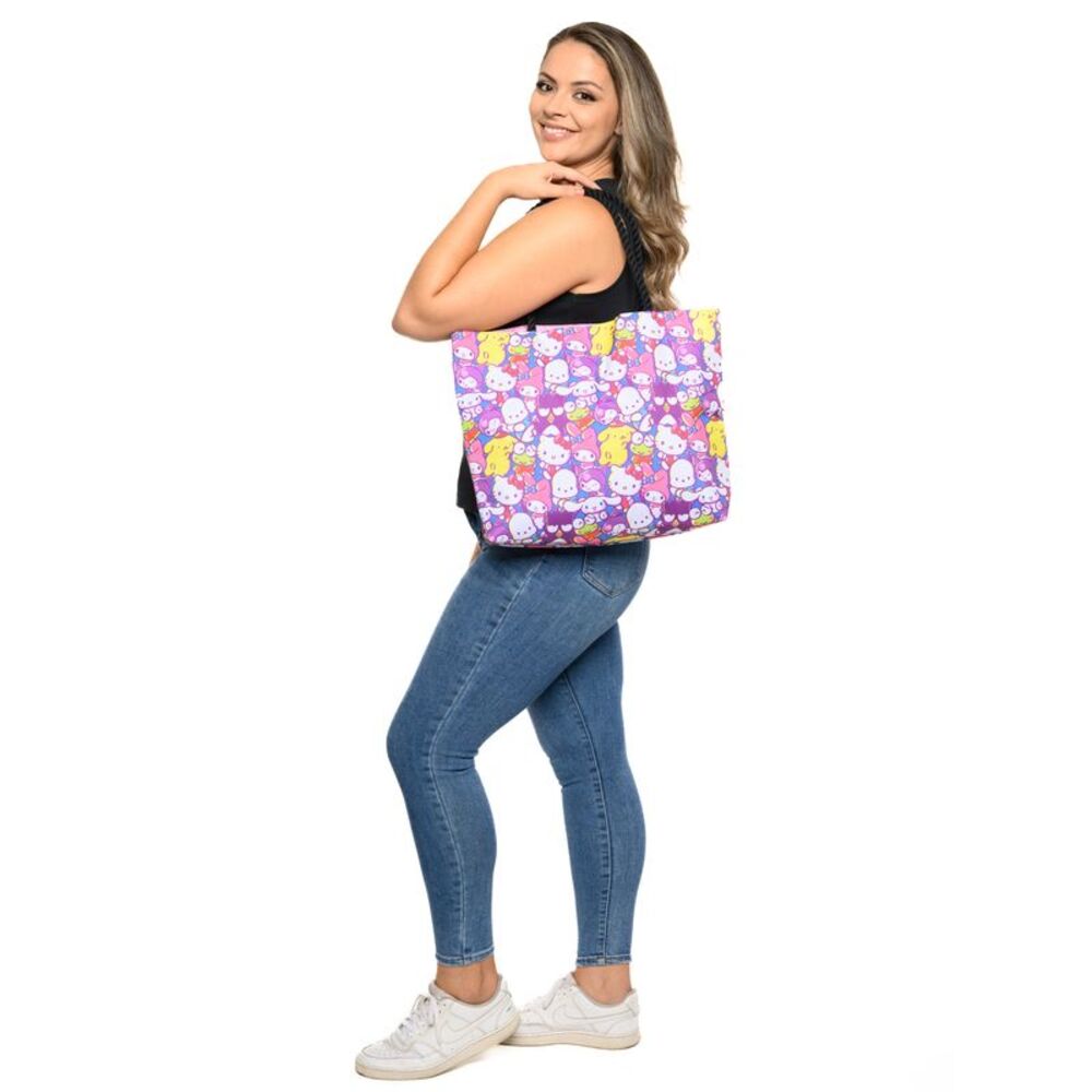 New Sanrio Hello Kitty Tote Bag Beach Carry-on Rope Women's Pochaco Kuromi